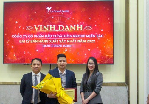 BRG LAND VINH DANH ĐẠI LÝ BÁN HÀNG XUẤT SẮC DỰ ÁN LE GRAND JARDIN & BERRIVER JARDIN